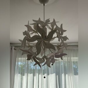 Ikea Ramsele Red Hanging Pendant Light Fixture Lamp